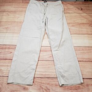 Brixton Pants Mens Large Cream Corduroy‎ Regular Fit Elastic Drawstring Skate